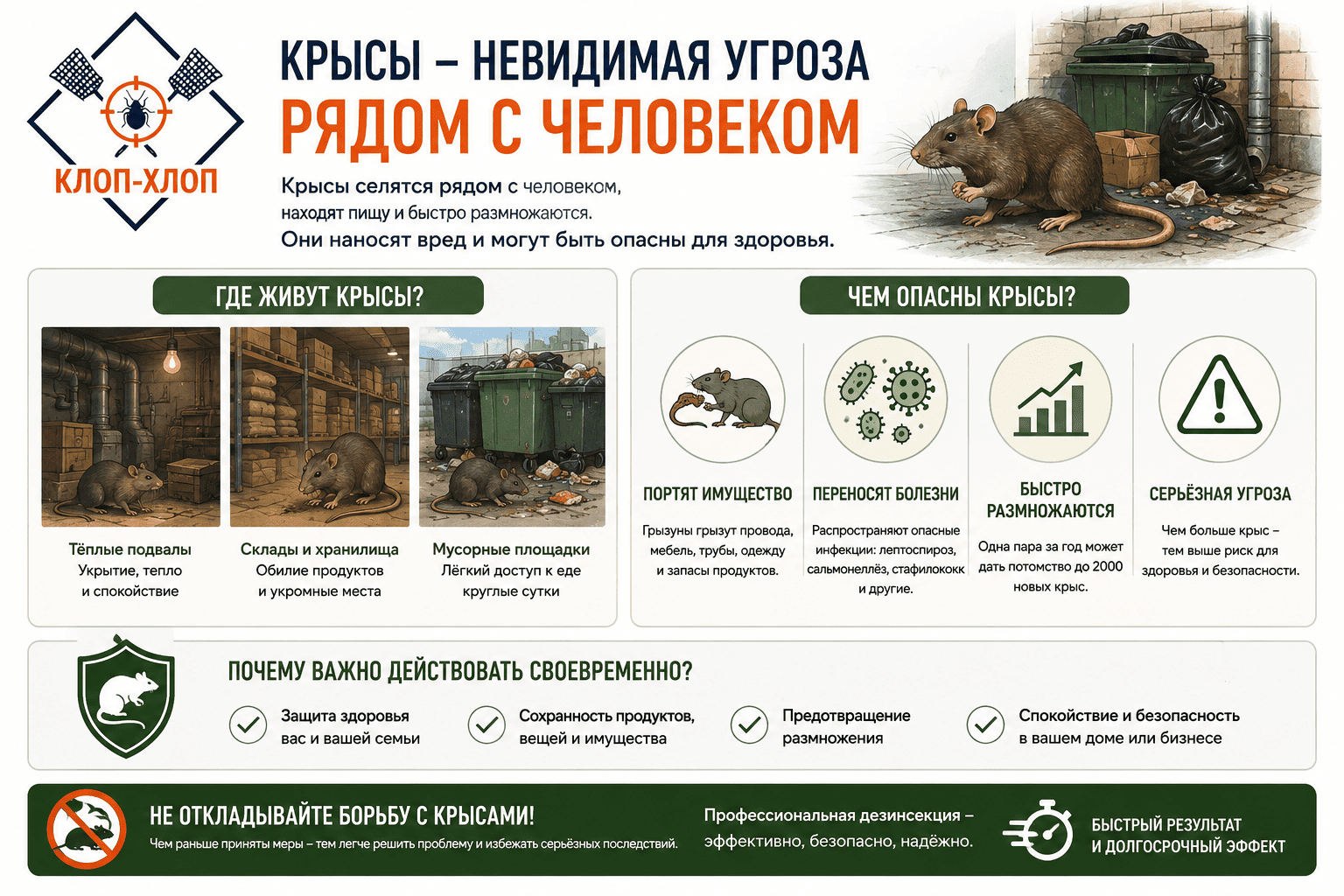 какие крысы живут рядом с нами
